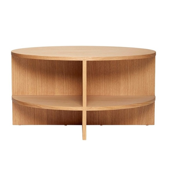 Huebsch Couchtisch, Eiche, Natur, Rund