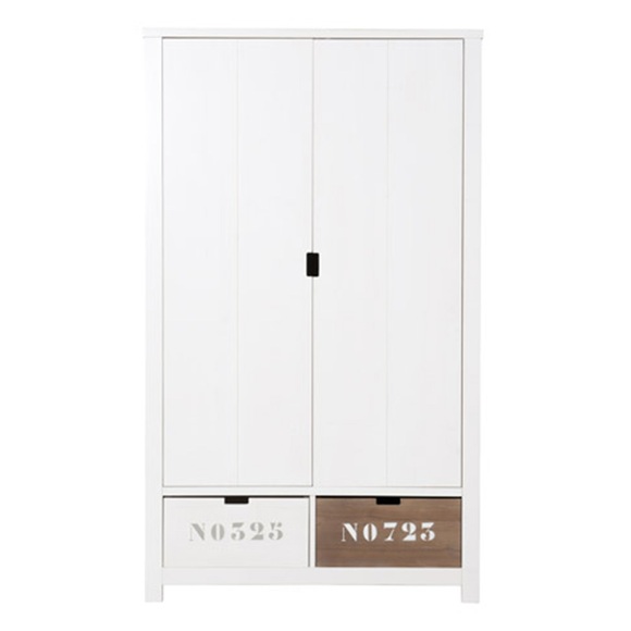 Bopita Basic Wood 2 türiger Schrank xl white wash