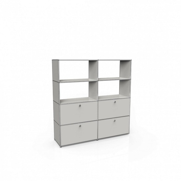 Flexcube Regal mit 4 Schubladen / mit 4 Klappen