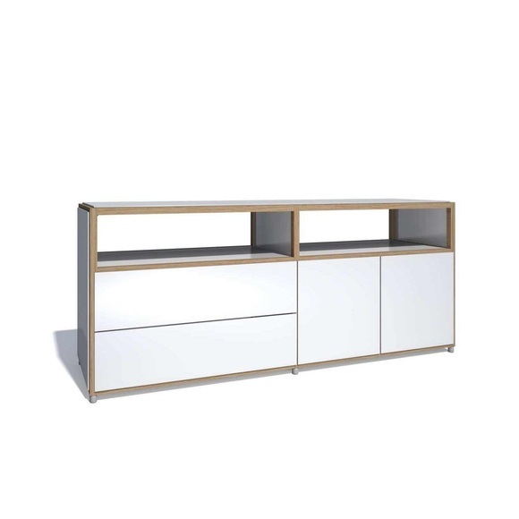 Flötotto - ADD Sideboard 2 Türen / 2 Schubladen Melamin weiß