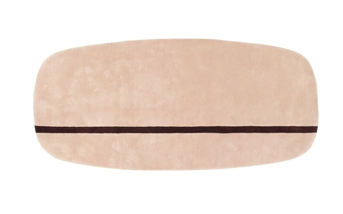 Normann Copenhagen Oona Carpet 90 x 200 cm rose
