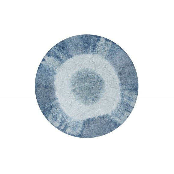 Lorena Canals Tie-Dye Vintage Blue Ø 150 cm