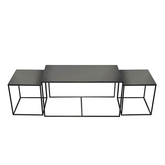 Ethnicraft Trinity charcoal coffee table set