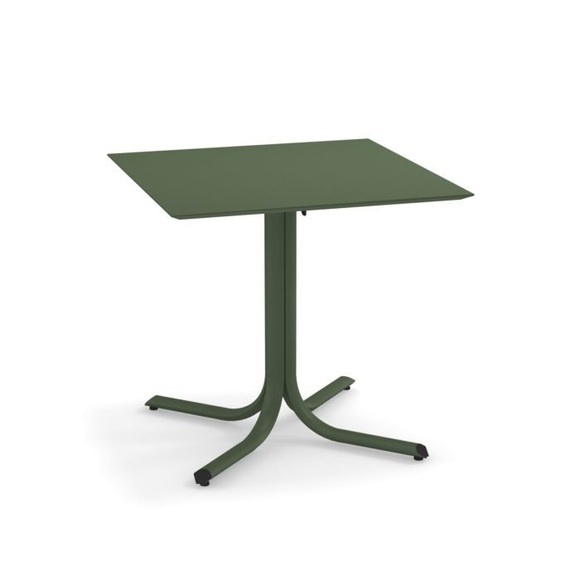 EMU Tisch Mit Abnehmbarer Platte Und Flacher Tischkante 80X80