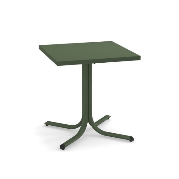 EMU Tisch Mit Abnehmbarer Platte Und Eckiger Tischkante 70X70