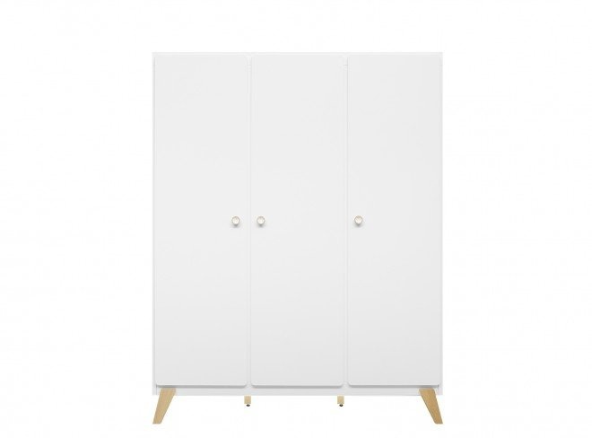 Bopita 3-Türiger Schrank Mila Weiss/Natur