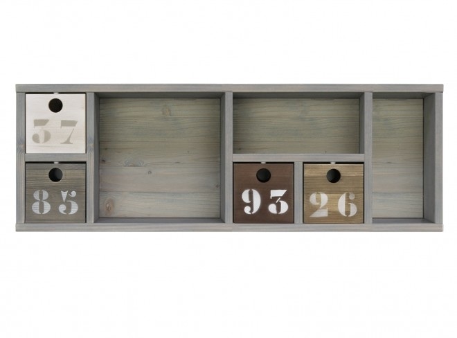 Bopita Wandregal Basic Wood Gravel Wash
