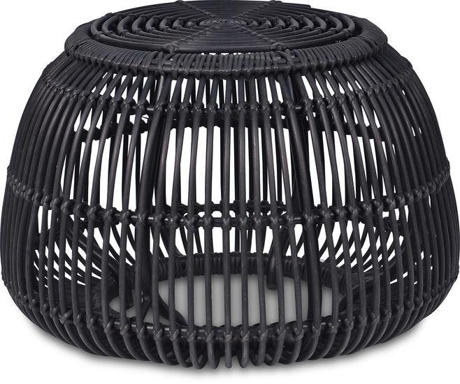 Morosi Antigua Gartenbeistelltisch, 66/43 cm, Schwarz