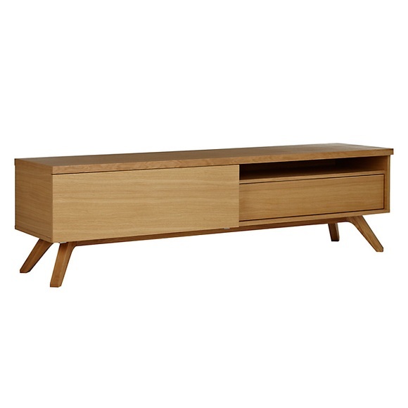 Case Matthew Hilton for Cross TV Stand, Oak