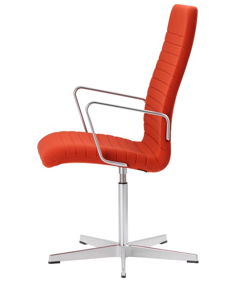 Fritz Hansen OxfordTM Premium 3273P, Stuhl, Mittlerer Rücken, Armlehnen, Stoff
