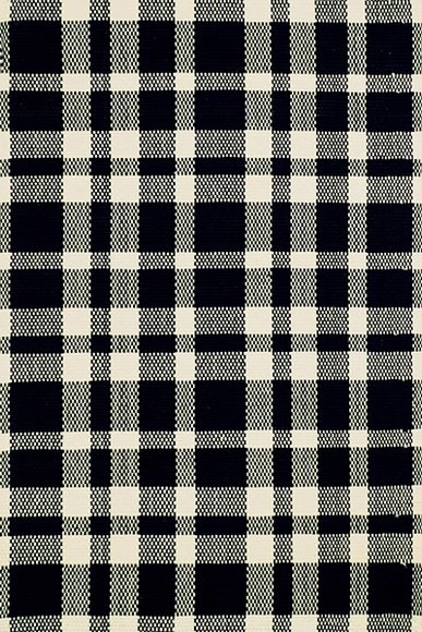 Dash and Albert Tattersall Black/Ecru