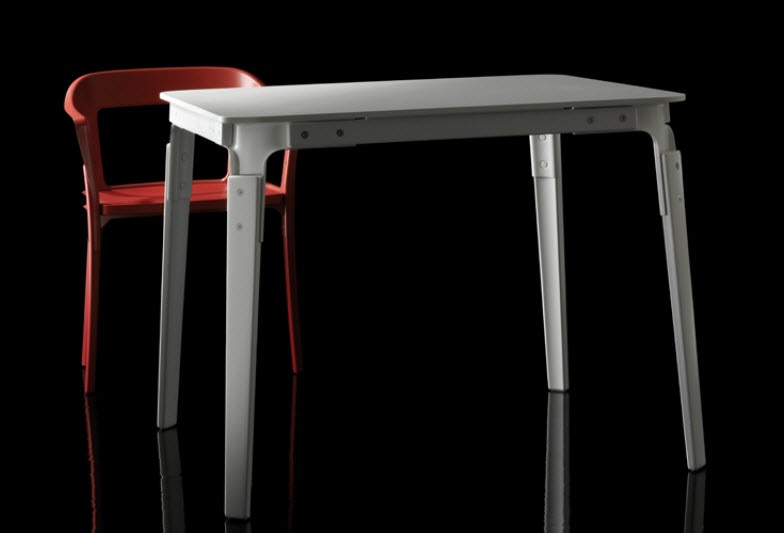 Magis Steelwood Table Tisch, quadratisch