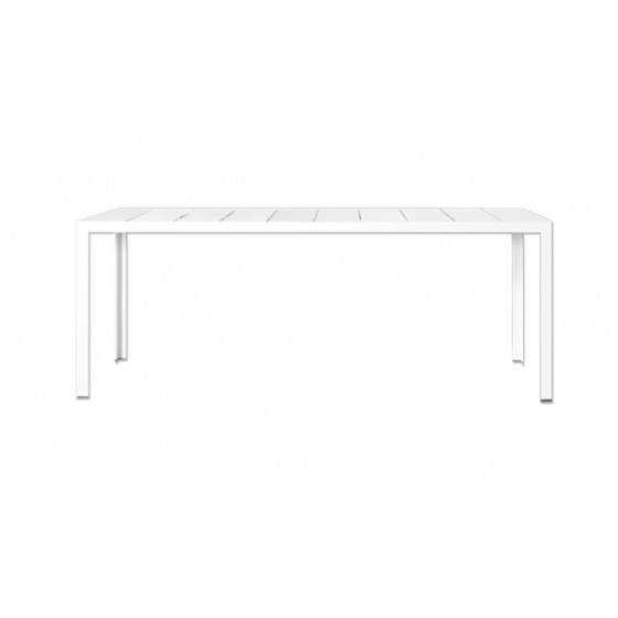 Bivaq Dats Esstisch mit Lamellen 74 cm, weiß 240×90 cm