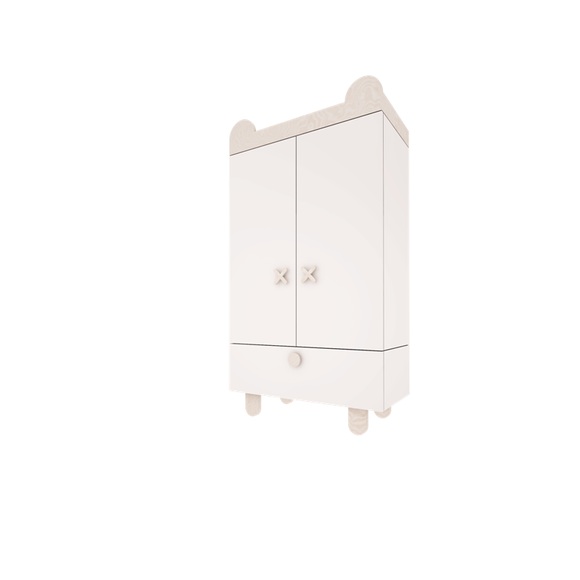 Wood Luck for Kids Teddy Wardrobe