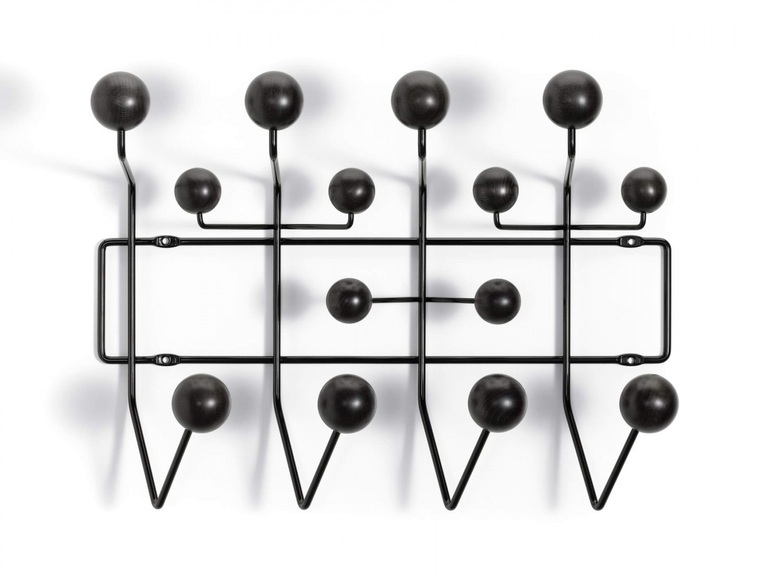 Vitra Eames Hang it all Garderobe schwarz Vitra Black Collection