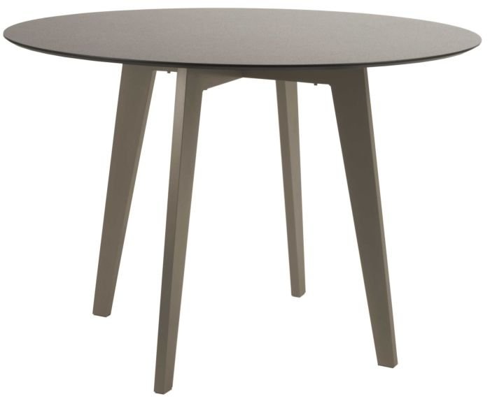 Stern Tisch Ø 110 cm Aluminium Taupe Mit Tischplatte Silverstar 2.0 Dekor