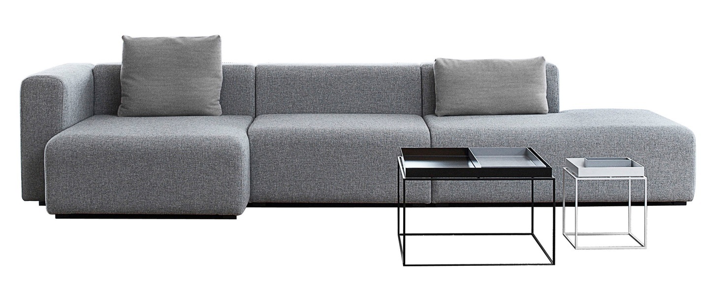 Hay Mags Sofa - L 338 cm - Armlehne links