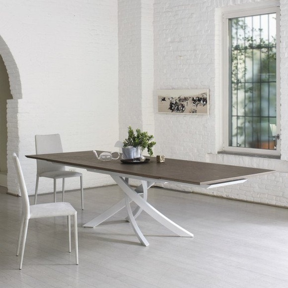 Bontempi ARTISTICO ausziehbarer Esstisch Holzplatte