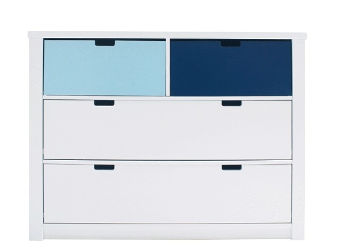 Bopita Kommode Mix & Match Luxe 2 Offenen Fächern / 2 Schubladen Weiß (Exkl. 2 Kisten 3546Xx)
