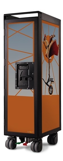 Bordbar Black Edition New Lufthansa Retro Lady Orange