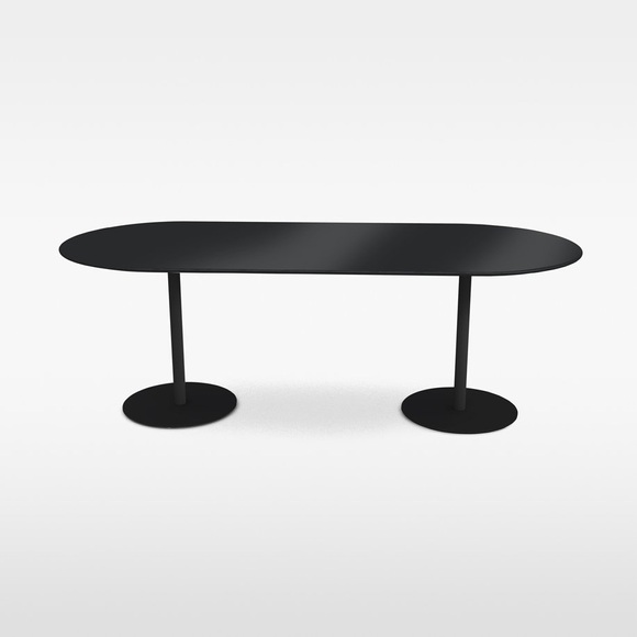 Massproductions Odette Dining Table with Top Oval 210 x 90