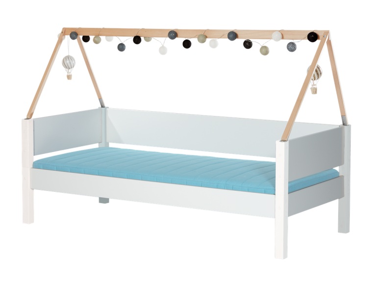 Manis-h Hausbett mit Bettrahmen und Bucherahmen