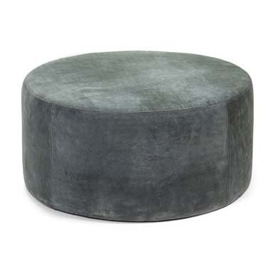 Serax Leder Bodenkissen Dunkelgrau Klein D66 H32.5 cm