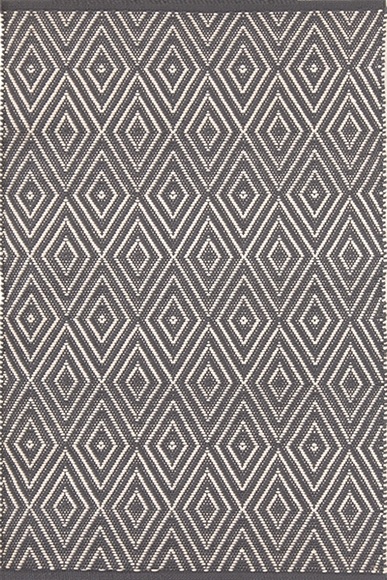 Dash and Albert Diamond Graphite/Ivory
