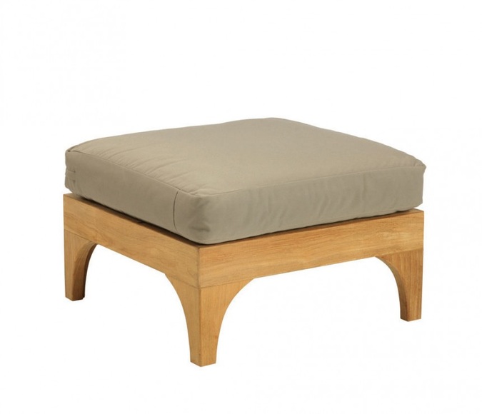 Ethimo Village modulierbarer Hocker aus Teakholz