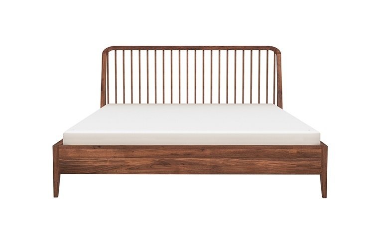 Ethnicraft Walnut Spindle Bed
