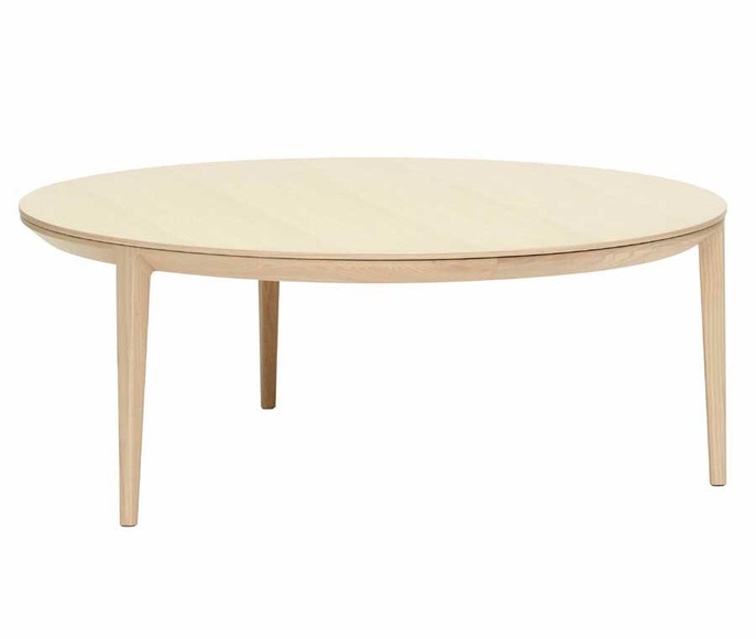 SP01 ETOILE Runder Couchtisch aus Holz und Glas
