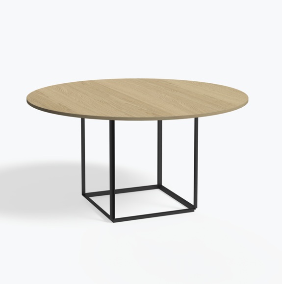 New Works Florence Dining Table - Ø 145 cm w. Wood Veneer Table Top