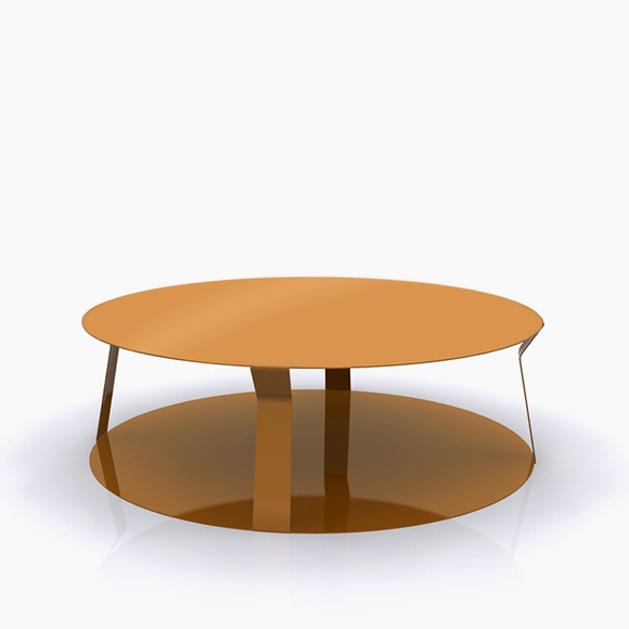 Meme Design FREELINE 2 Round Coffee Table Made of Metal Ø 80 x 25 H cm