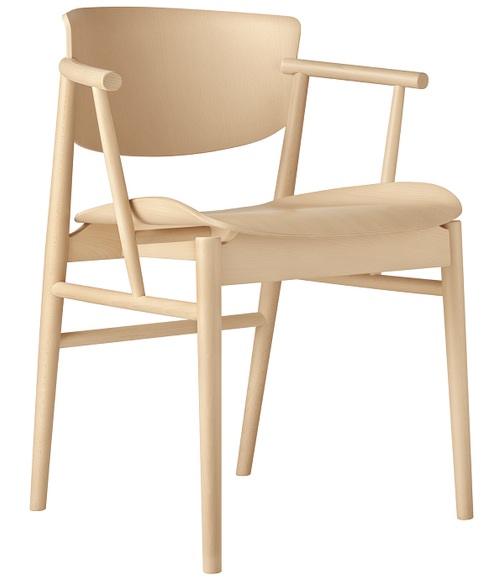 Fritz Hansen N01™ Stuhl massives Holz
