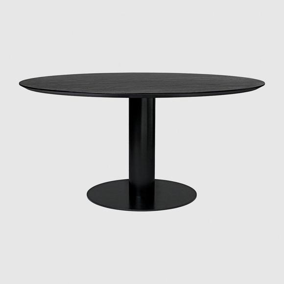 Gubi 2.0 Dining Table - Round - Dia. 150 - Black base