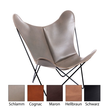 Manufaktur Plus Hardoy Butterfly Chair Mit Nature Leder