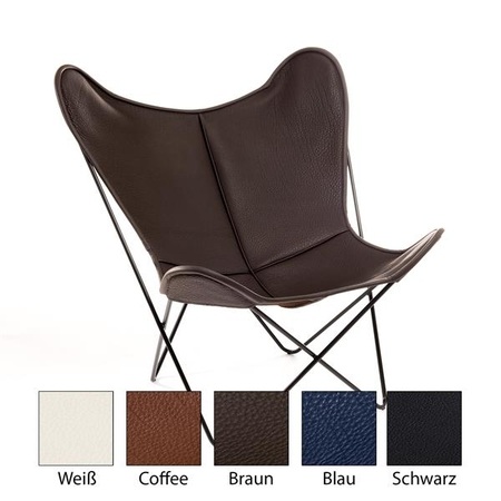 Manufaktur Plus Hardoy Butterfly Chair Mit Neck-Leder