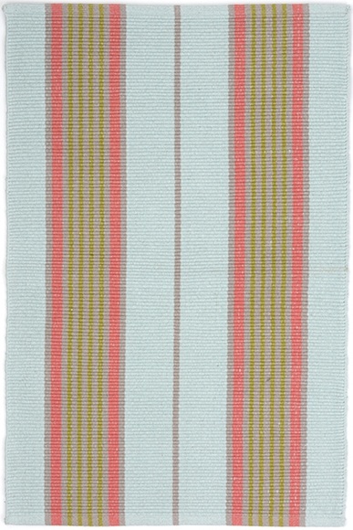 Dash and Albert Josie Ticking Cotton Woven Rug