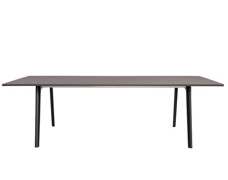 Fritz Hansen Pluralis Ks412B Tisch 242X120 Cm Schwarze Pulverbeschichtete Beine