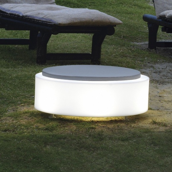 Modoluce Atollo D70 Beleuchteter Sitz mit Auflage(3 Beine)