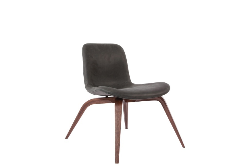 Norr11 Goose Lounge Chair Dark Stained / Leather