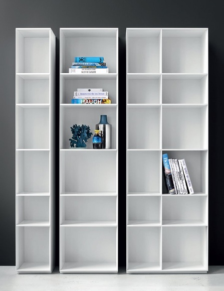 Piure - Nex Pur Box - Regal Farbe Weiss 211,5 cm Höhe - Offen