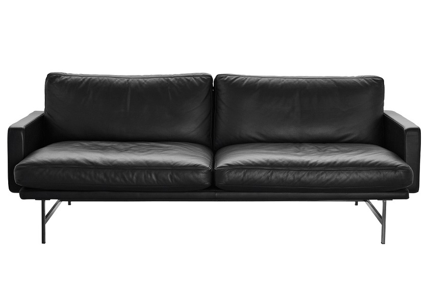 Fritz Hansen Lissoni Sofa Pl112 2 Sitzer Sofa Leder