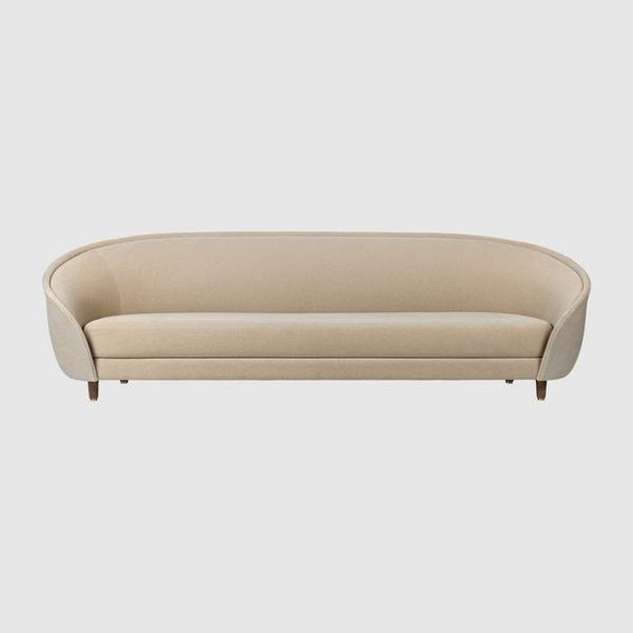 Gubi Revers Sofa-Fully Upholstered 280x100 Wood base