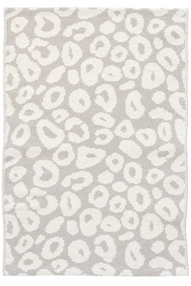 Dash and Albert Spot Pearl Grey Woven Cotton Rug