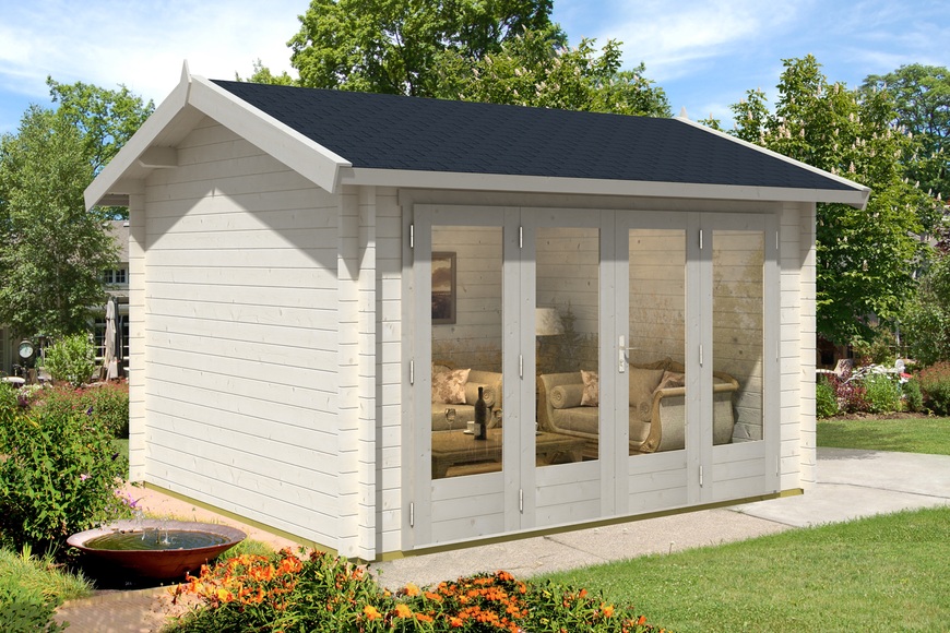 Gartenhaus Tessa-44 ISO mit großer Falttür