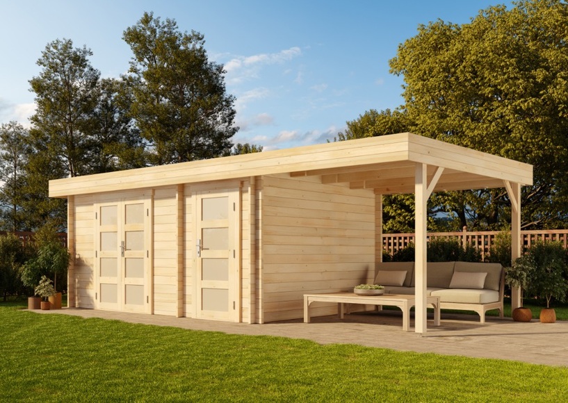 Gartenhaus Modern-E mit Schleppdach