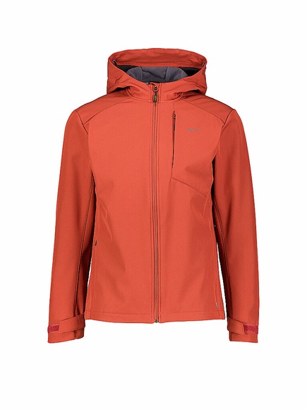 MERU Herren Softshell Jacke Toulouse Hoodie braun | L