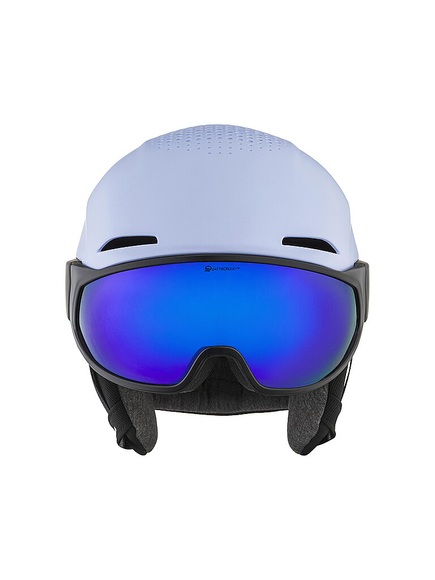 Alpina Alto Q-Lite Visier Skihelm - Lilac Black Matt