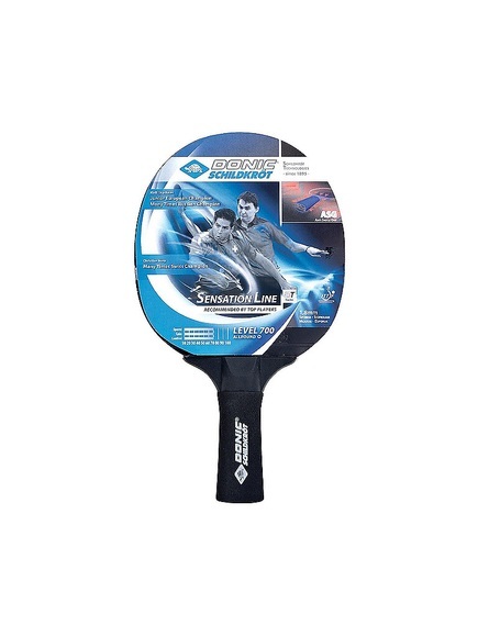 Tischtennis Schläger Sensation 700, ASG Anti Shock Grip, Schwarz, One Size